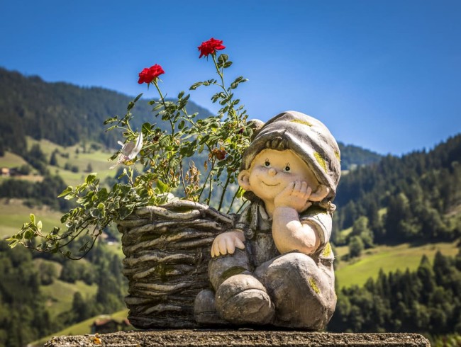 Liebevolle Dekorationen rund ums Ferienhaus Holzenhof