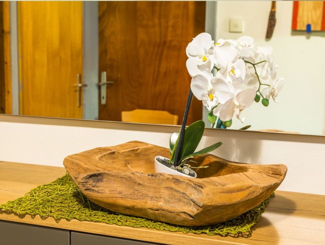 Blumenschmuck im und um das Ferienhaus Holzenhof