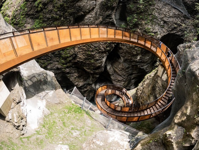 Liechtensteinklamm mit Helixtreppe © TVB St. Johann im Pongau