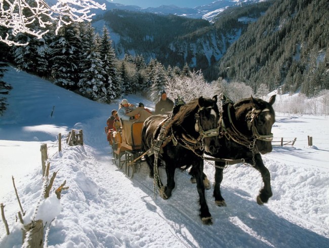 Romantische Pferdeschlittenfahrten © TVB Großarltal